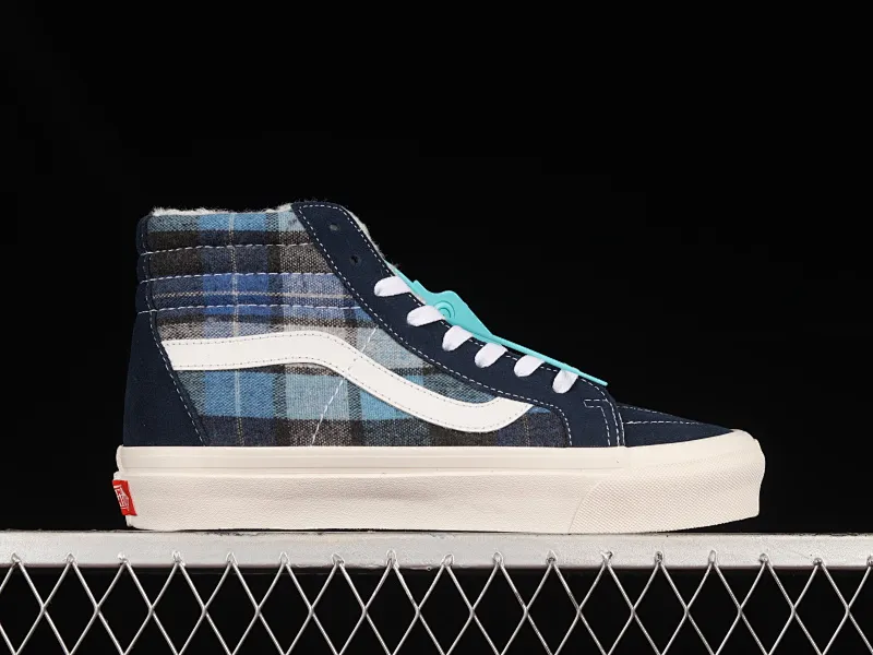 All categories Vans Vans series Vans Hi Vans high-top plus velvet Vans Sk8-Hi x Pendleton joint model plaid element high-top casual sneakers VN0A38GF9GS plus velvet